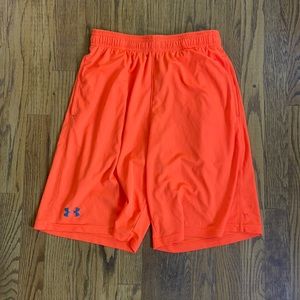 Under Armour Orange Basketball Shorts